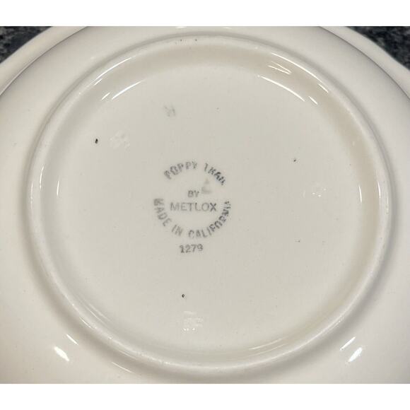Metlox Poppytrail Vernon Quail Ridge 9” Round Serving Bowl Dish - Picture 3 of 5